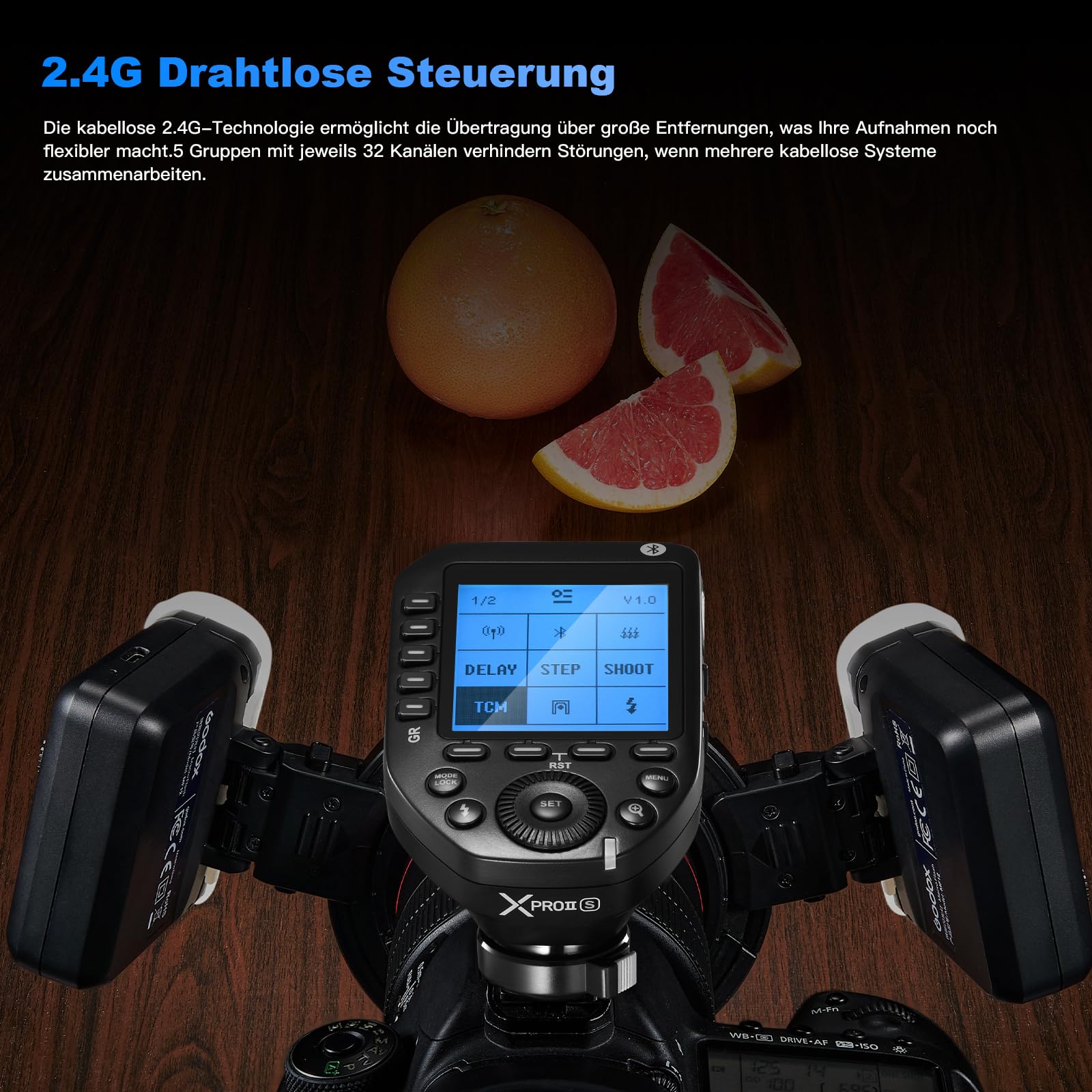 GODOX MF12-K2 Macro Flash Flash con GODOX XproII-S e filtro colorato, 2,4 G Wireless Control, modalità TTL/M, batteria al litio da 3,7 V/6,29 W, compatibile con Nikon, Sony, Canon, Fuji, Olympus e