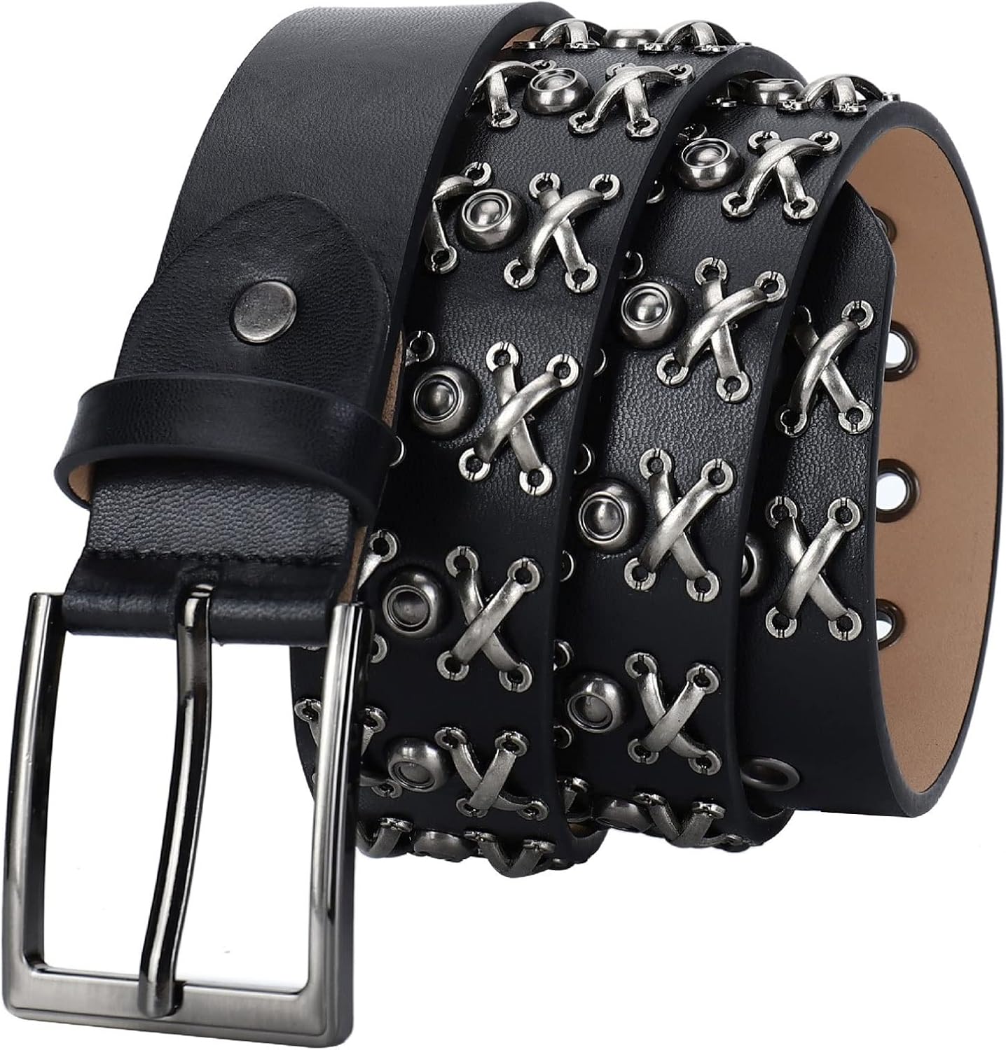 Belt Men's Alloy Needle Button Hip Hop Punk Personality Pant