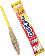HIC HAMARA INDIA CLEAN Long Lasting Eco-Friendly Plastic Handle Jambo Grass Broom Stick - Jumbo King Size - YI-827