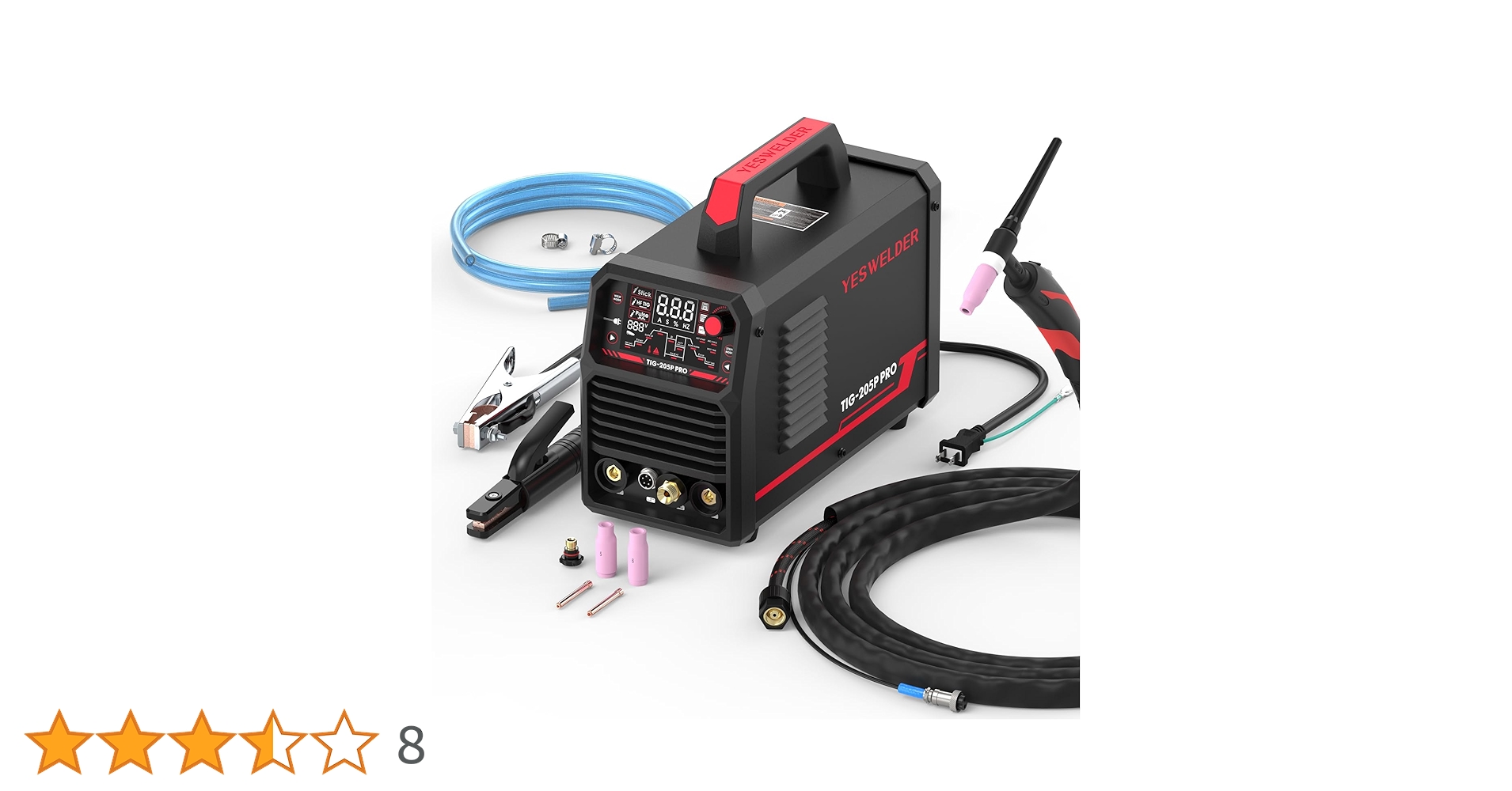 Amazon | YESWELDER 溶接機 TIG溶接機 大型LEDデジタル