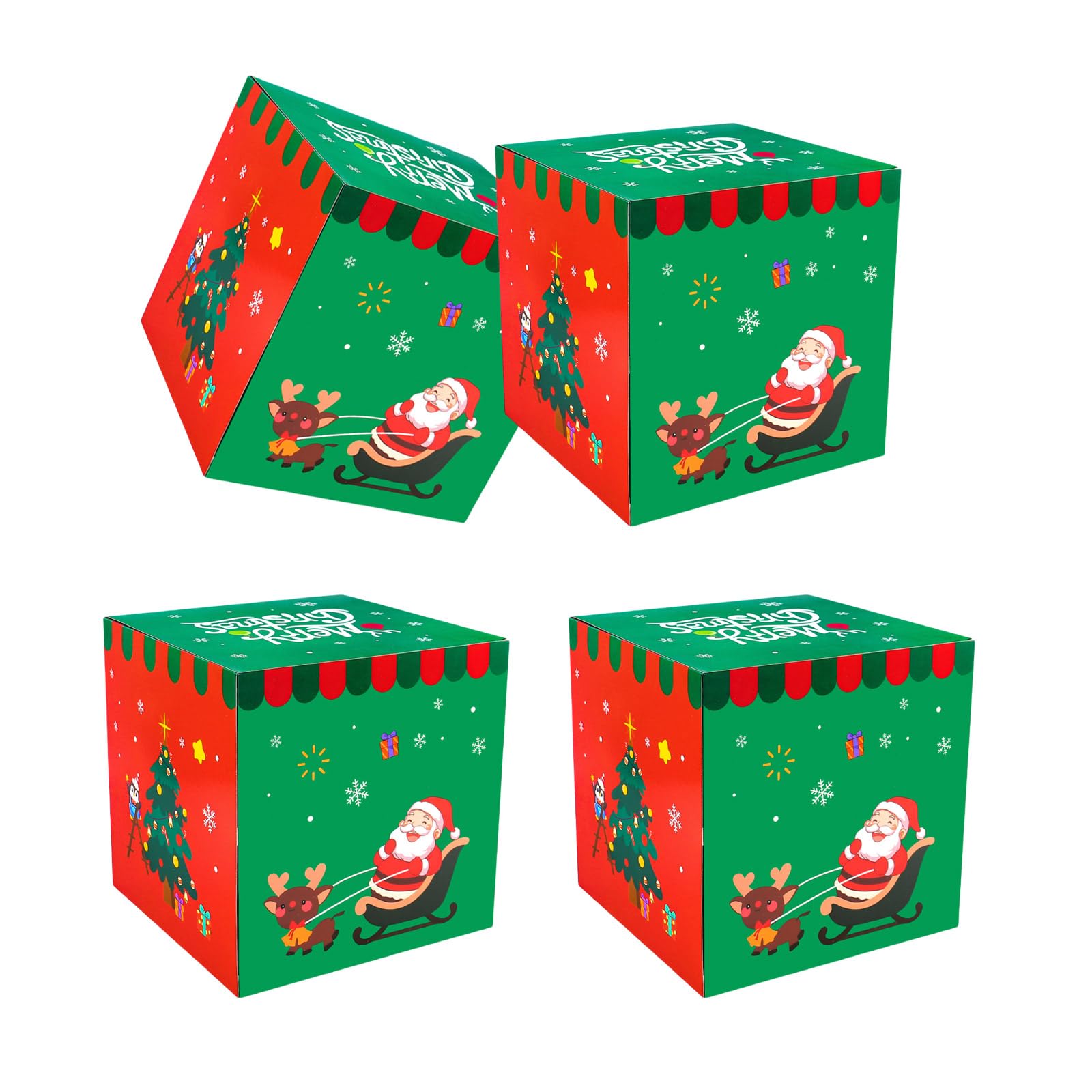Elnwnnkc Type C 4Pcs Elegant Packaging Boxes Sturdy Boxes For Home Party Festival Packaging Decorative