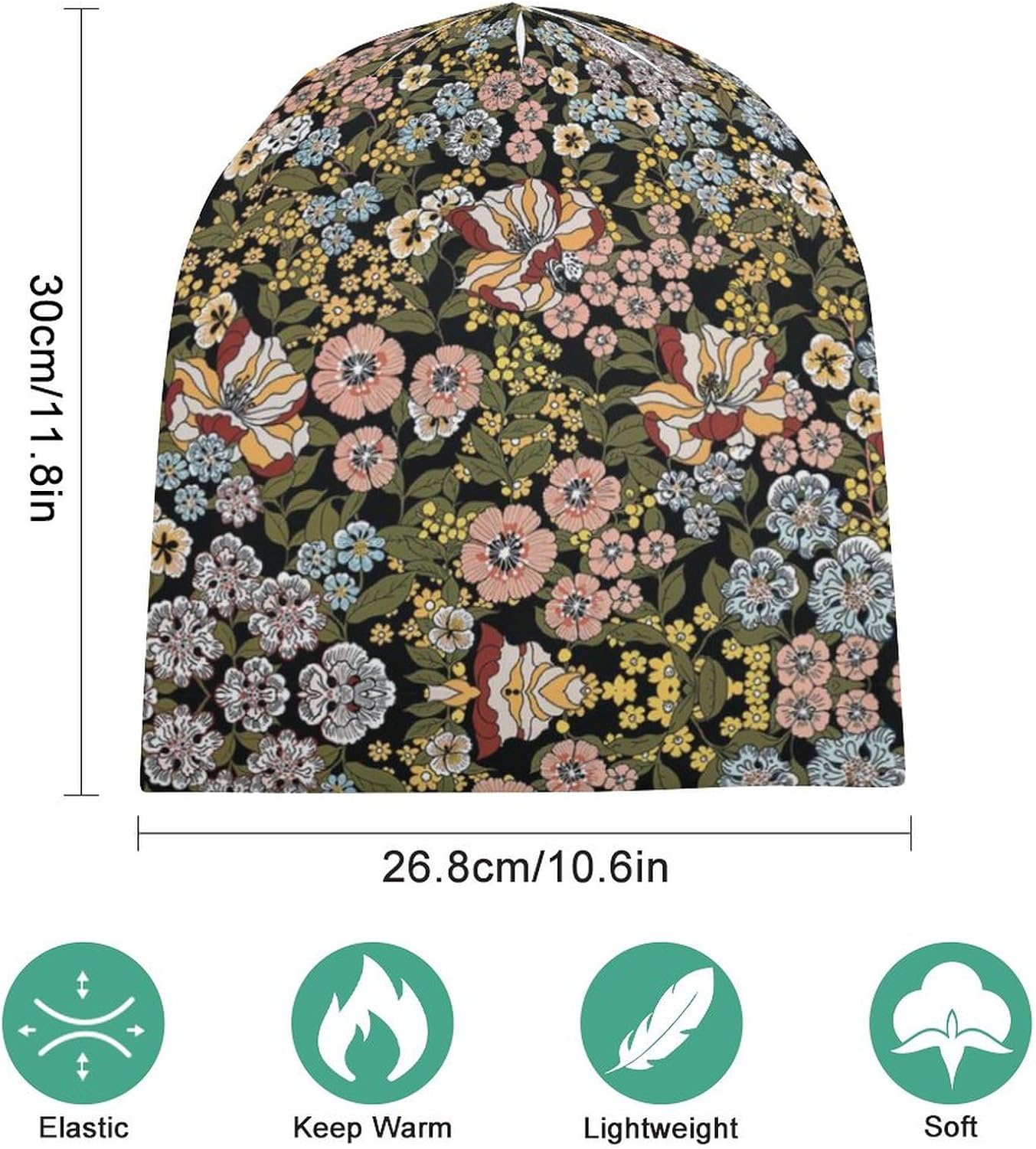 Accnicc Chemo Headwear for Women Beanies Hats Caps Cancer Headwear Hat Head Coverings Wraps Baggy Skull Cap Elastic Stretch - Image 5