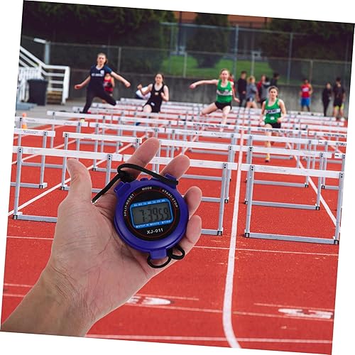 Miniatura 7 de Cronómetro digital silencioso con temporizador deportivo con pantalla grande, diseño compacto y ligero para natación, correr, fitness, operación
