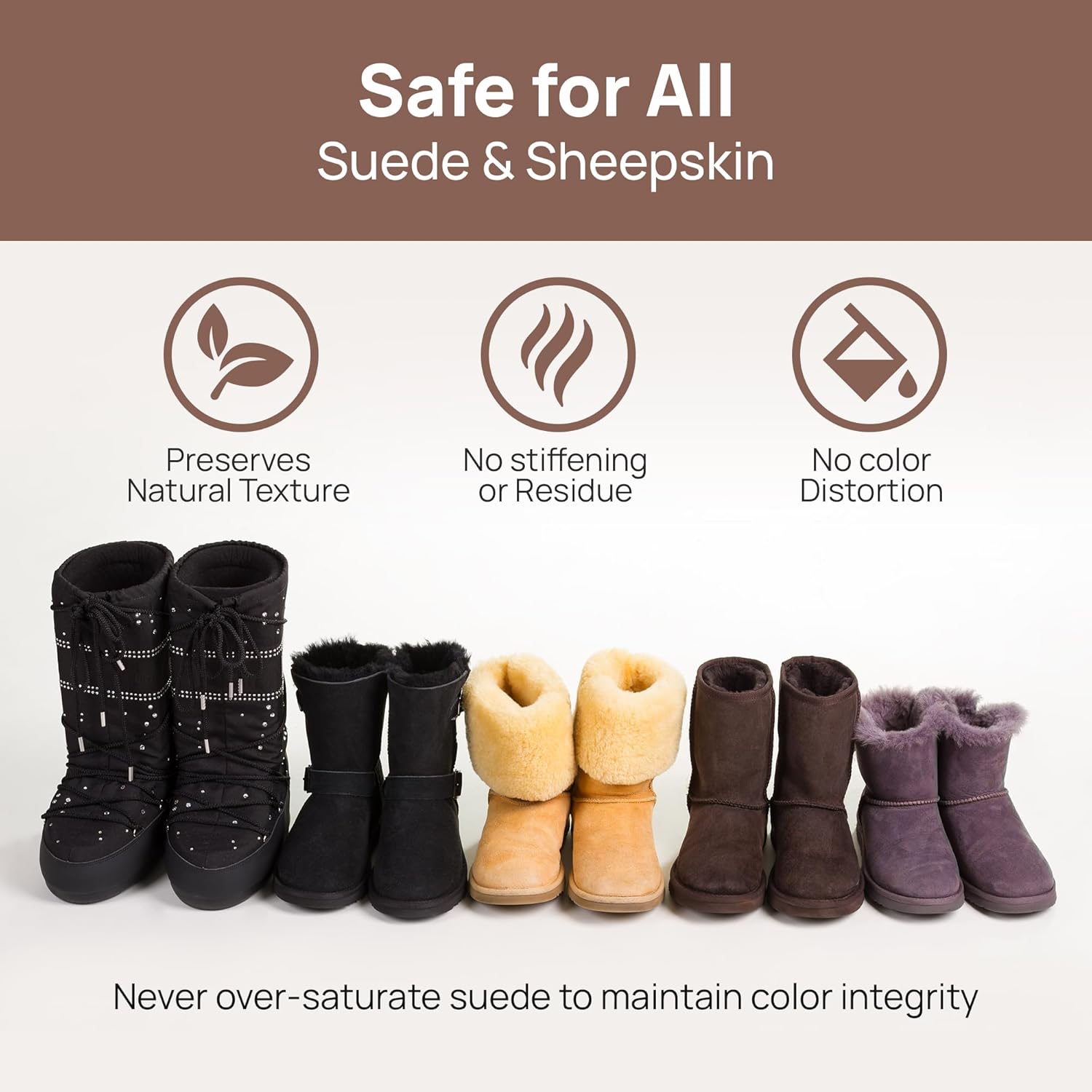 FORTIVO Suede Cleaning Kit Compatible for UGG Footwear - Sheepskin & Suede Gentle Cleaner and Conditioner, Protector Spray, Odor Remover, Suede Stain Nap Eraser, Dual Brush Set for UGG Shoes - Image 6