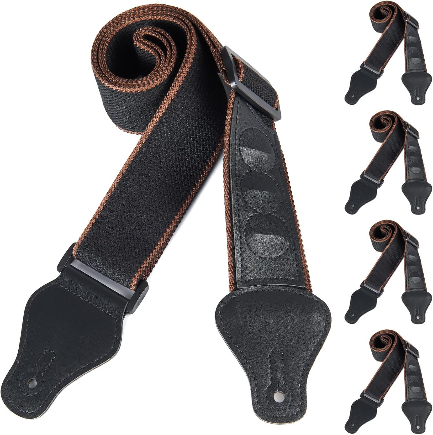WOGOD Guitar Strap 5Pack Acoustic Electric Bass Guitar Straps