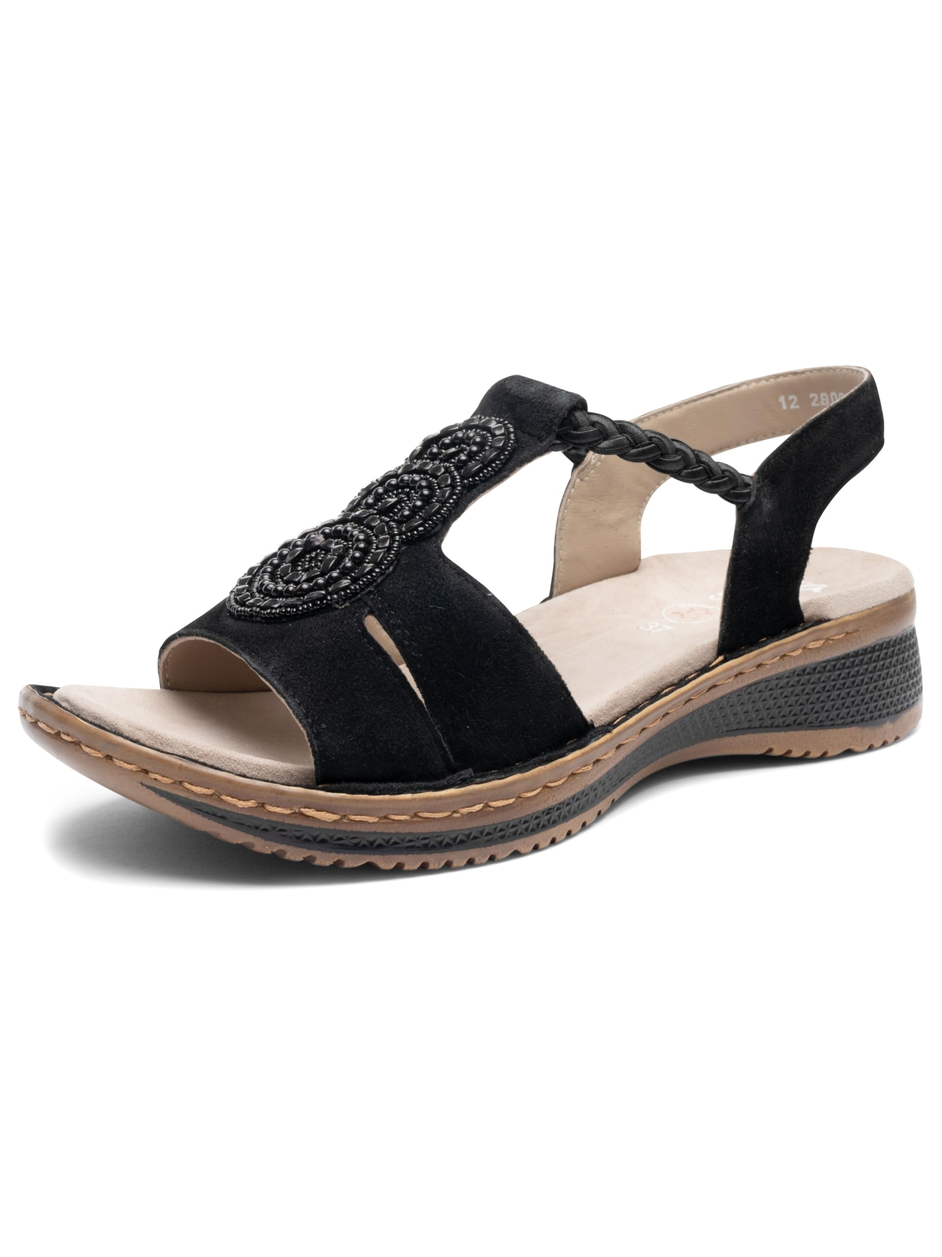ARA Women's Hawaii Sandals, black, 2.5-3 UK