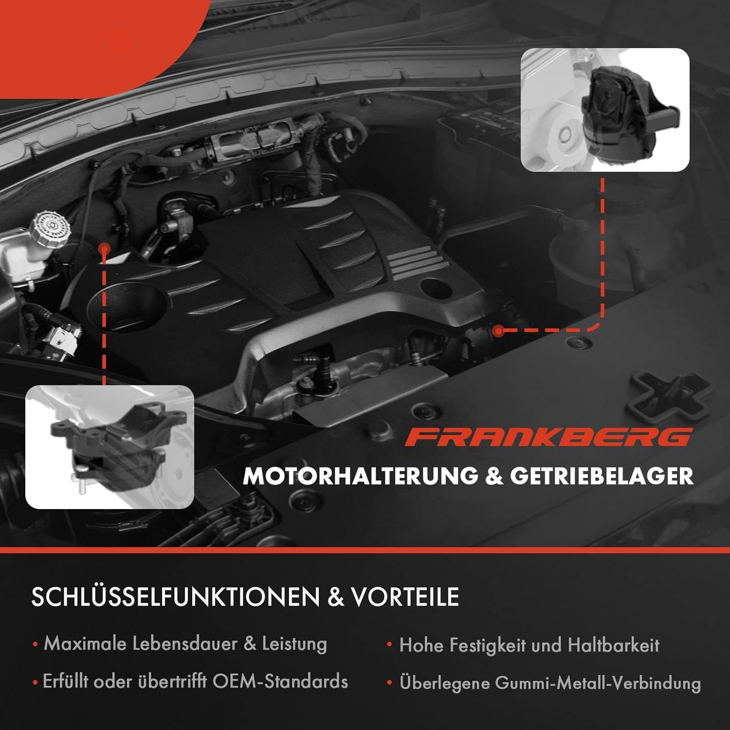 A-Premium 4PCS Engine Motor Mount and Transmission Mount Set Compatible with Hyundai Tucson 2005-2009 & Kia Sportage 2005-2010, L4 2.0L DOHC Petrol, Replace# 219302E300, 218102E000