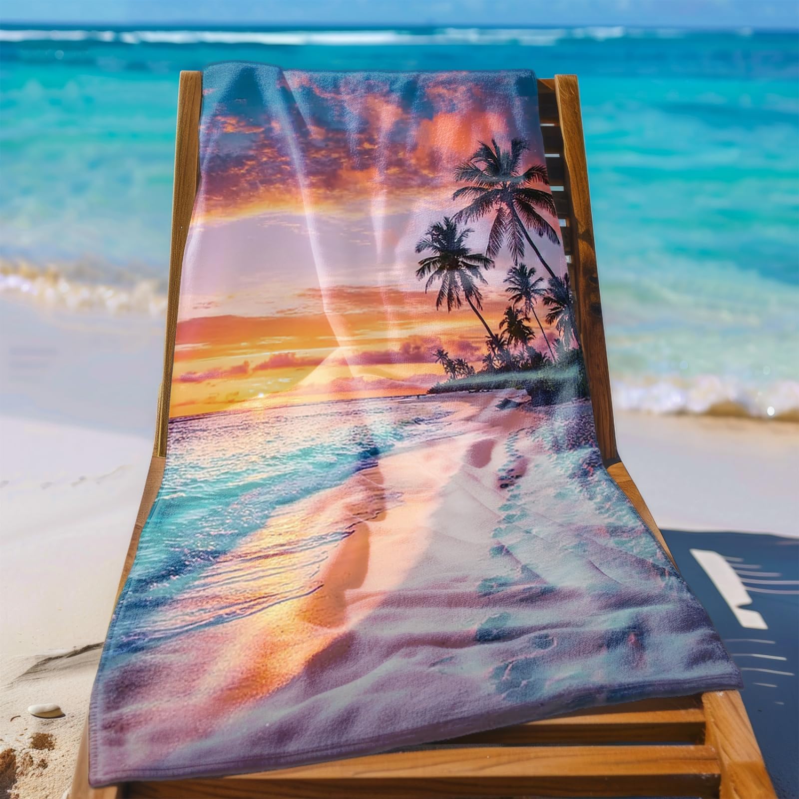 Telo Mare Microfibra 210x230 Spiaggia Gialla Telo Spiaggia Grande Antisabbia,XXL Asciugamano Mare, Asciugatura Rapida, Stuoia Spiaggia Leggero E Portatile