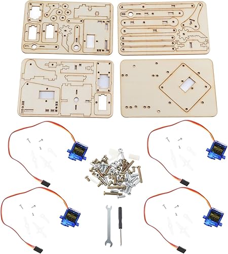FTVOGUE Kit de brazo de robot, 4 DOF DIY brazo sg90 servo para SNAM1500