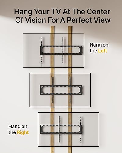 Miniatura 9 de monTEK Soporte de pared fijo resistente para televisores de 60 a 120 pulgadas de hasta 300 libras, perfil bajo de 1.3 pulgadas delgado, Max VESA 900