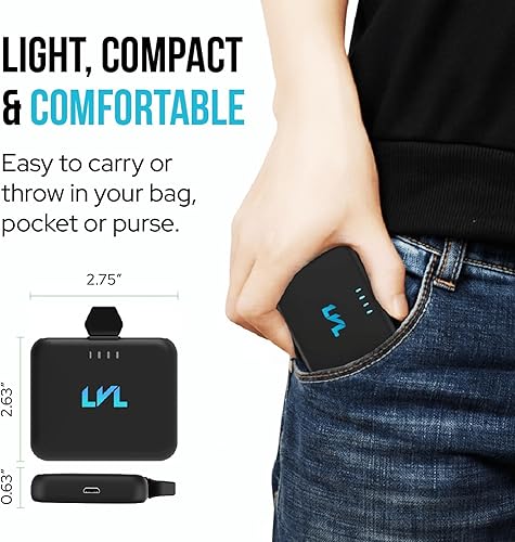 Miniatura 4 de Spark Cargador portátil para iPhone 171615 USB C 2500mAh Power Bank con indicadores LED 2.4A carga rápida Mini cargador portátil con tecnología de