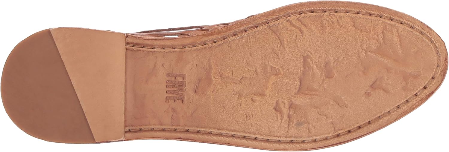 FRYE Women's Heather Hurache Flat 5.5 Camel