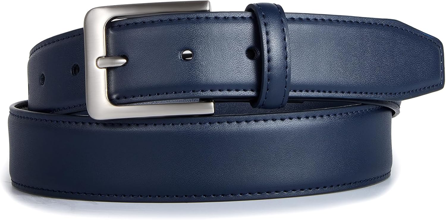 VATAN Men's Genuine Leather Dress Belts, Handmade Classic Every Day Leather Jeans Belt for Men Work Business Casual - Image 2