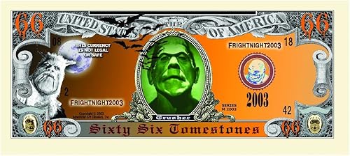 Miniatura 2 de Juego de 100 billetes de dinero de Halloween de Scary Monster