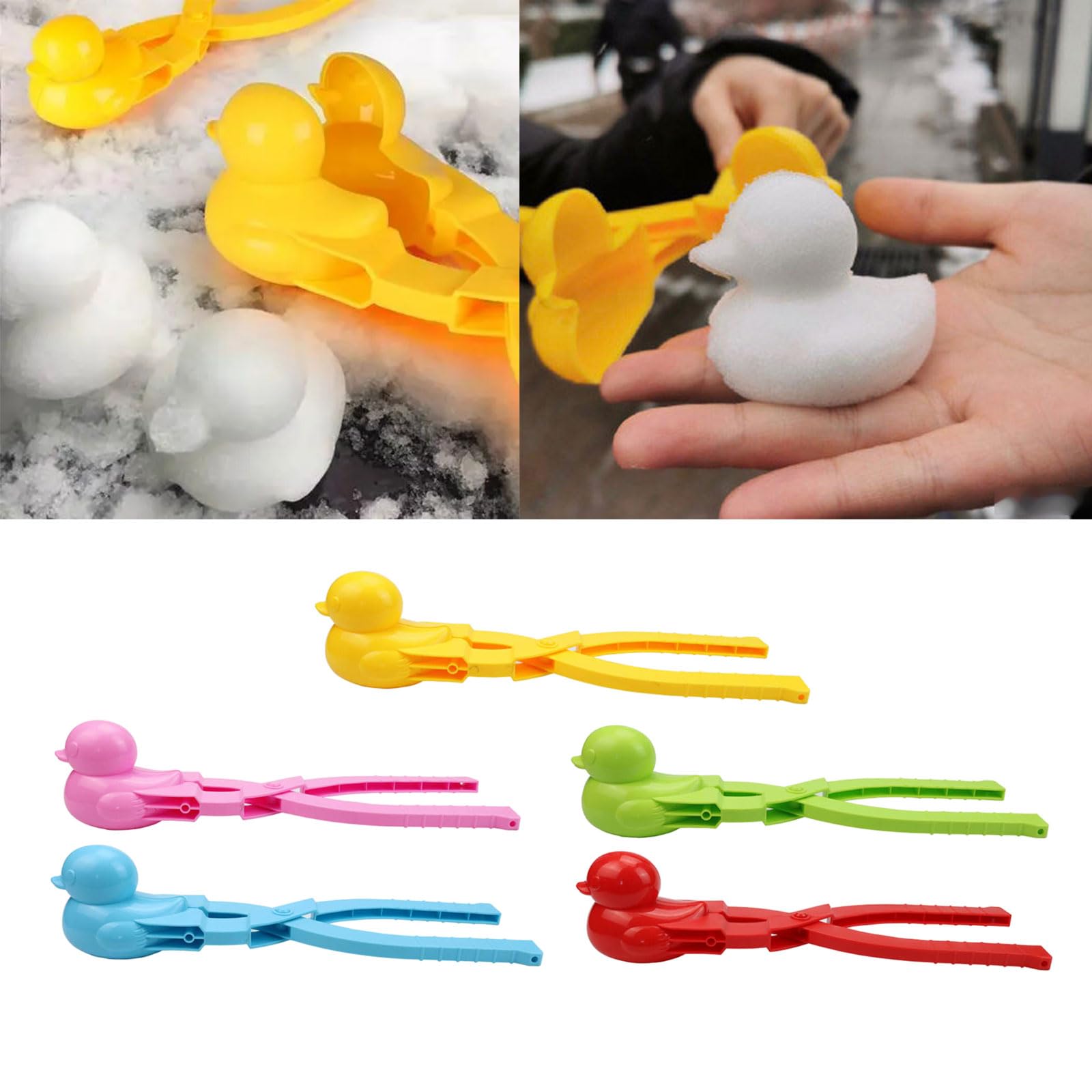 YANIYA Practical Duck Rice Maker Clip Convenient Rice Making Clamps with Long Handle Cute Duck Rice Moulds, As Pictures Shown