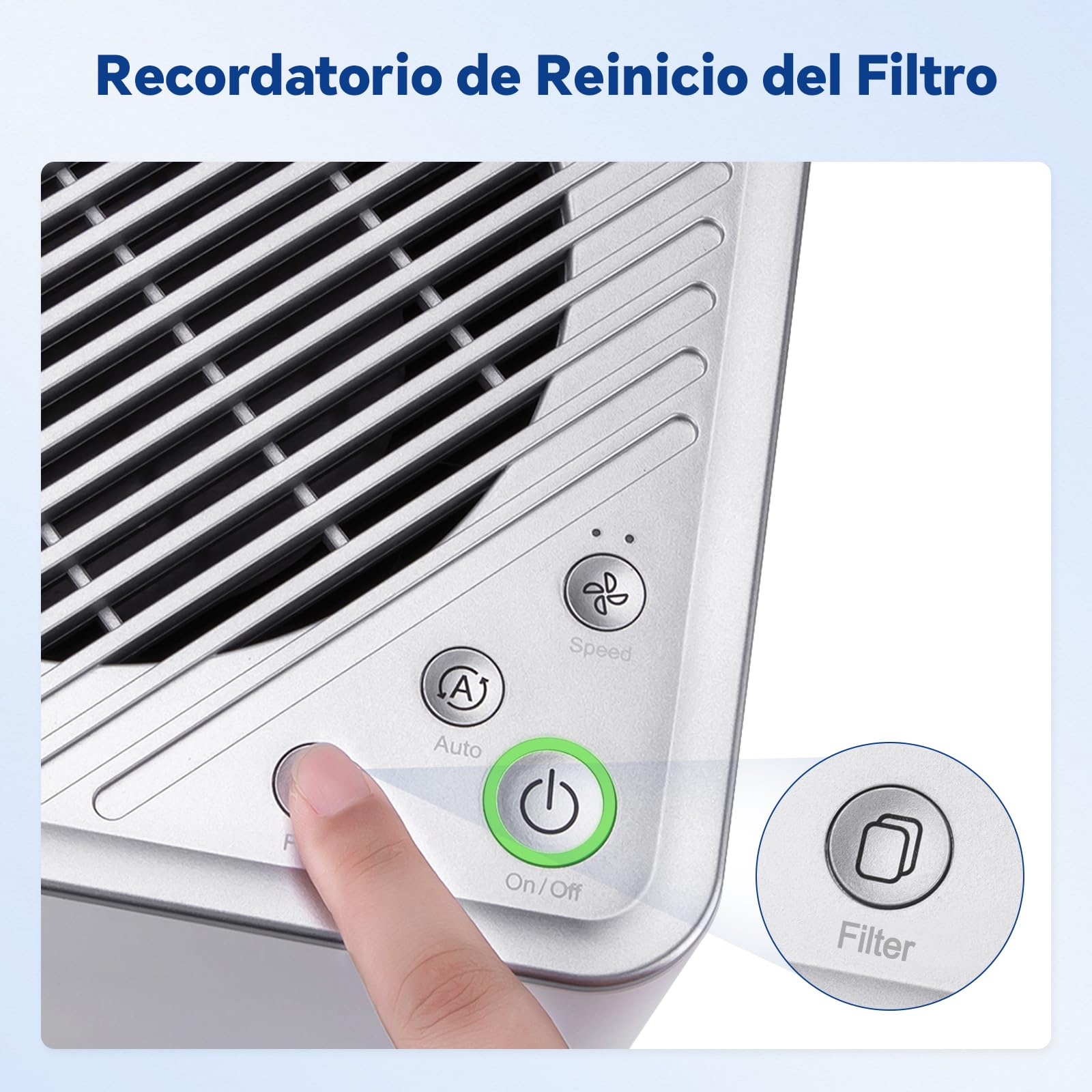 ELEGOO Mars Mate Purificador de Aire con Filtro de Carbón | Elimina 95% TVOC, 35dB, filtro reemplazable 2 meses, compatible con Mars/Saturn