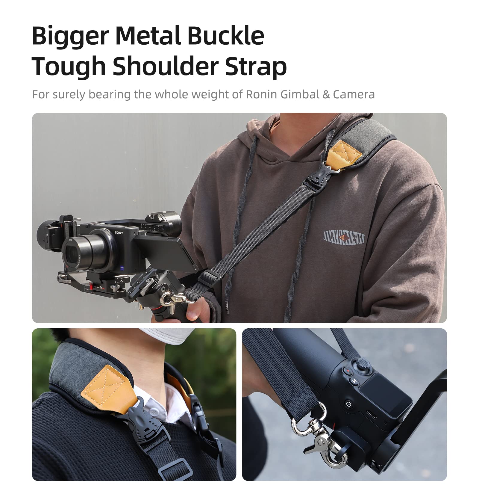 Cordino Regolabile per DJI RS3 Mini Tracolla per Gimbal Navicella Cinghia Collo per Stabilizzatore Accessori Cordino