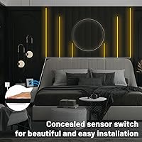 Vista 3 de Lichaser 6.56ft COB LED Strip Light, 6 Rolls of 3000K Flexible COB LED for Acoustic Panel and Wood Slat Wall Panels Parallel with Dimmable Touch