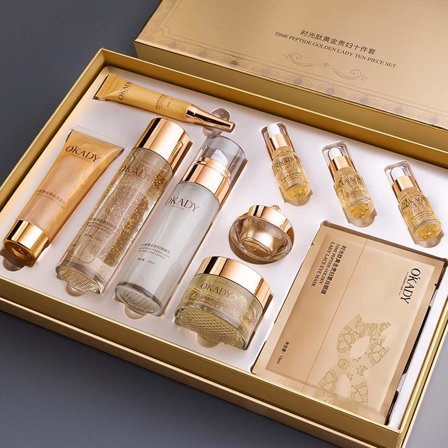 Anti-Aging Skincare Set for Women with Vitamin C and Peptides