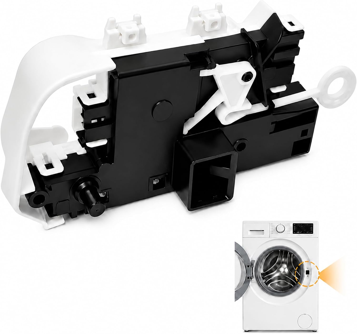 WPW10253483 Front Load Washer Door Latch Assembly for Whirlpool, for Maytag | Compatible with Amana, Inglis; Replaces W10253483, 8540772, 8540222, 1515091, EDR15091X1, PS11751211, AP6017910, EAP11751211