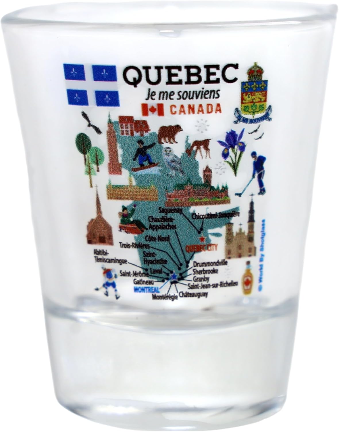Canada Provinces Souvenir Boxed Shot Glass Set (Set of 6)