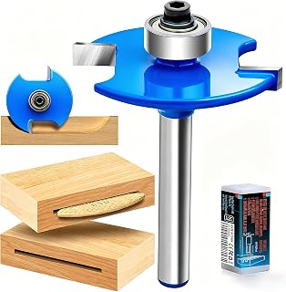 Biscuit Jointer Router Bit 1/4 Inch Shank, Biscuit Joint Slot Cutter Router Bit, Wood Biscuit Cutter, Woodworking Cutter Tool