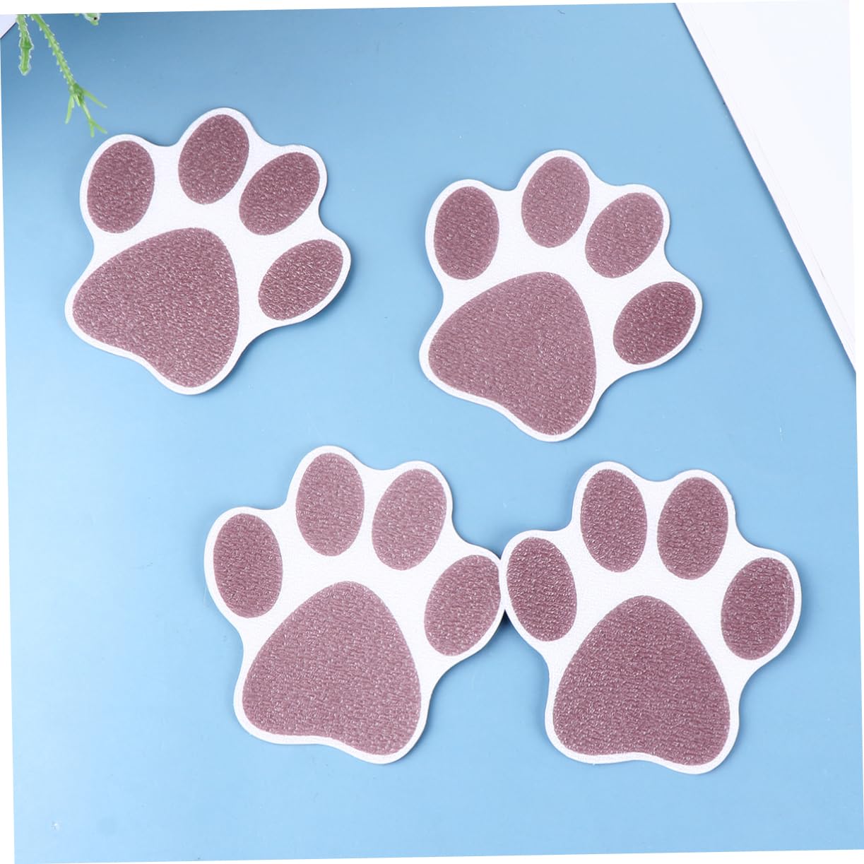 IWOWHERO 10Pcs Slip Bathtub Stickers Dog Paw Design Self Adhesive Non Slip Decals for Bathroom Kitchen Pool Corridor Safety Prevention for Slippery Surfaces