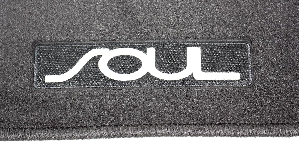 New OEM 2014-2019 KIA Soul 4 PC Carpet Floor MAT Set - Black - Image 3