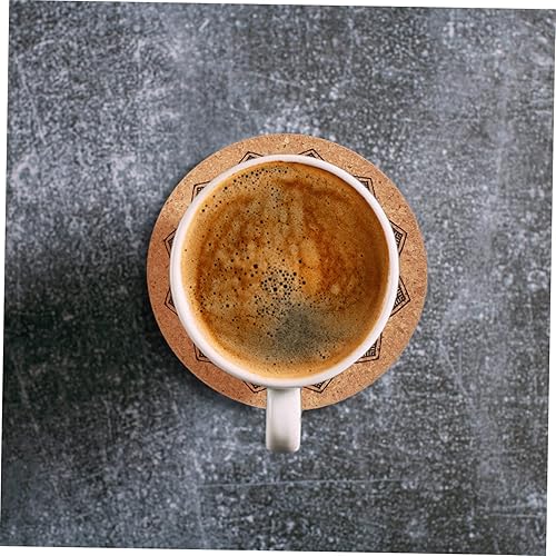 Miniatura 2 de Luxshiny Juego de portavasos con base de corcho, diseño de mandala, portavasos de mandala, posavasos para arte de mandala, posavasos redondos,