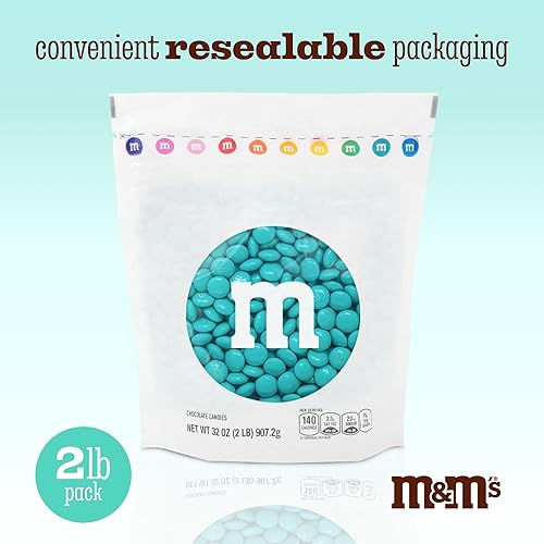 Vista 31 de Bolsas de dulces M&M a granel de un solo color AQUA - 2LB,BLACK - 2LB,Chocolate con leche,Fiestas,Botones,Bolas,2-Chocolate con leche,3-Chocolate