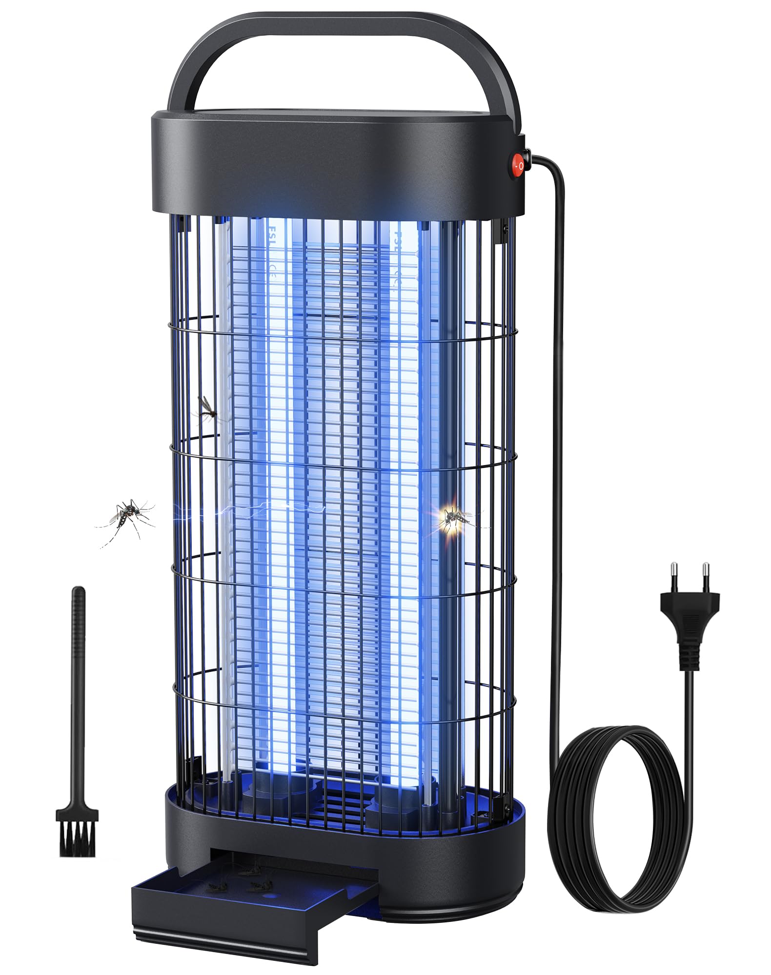 Lampe anti-moustique 22W efficace, destructeur d'insectes UV 1800V pour intérieur, idéal pour chambre, cuisine et bureau