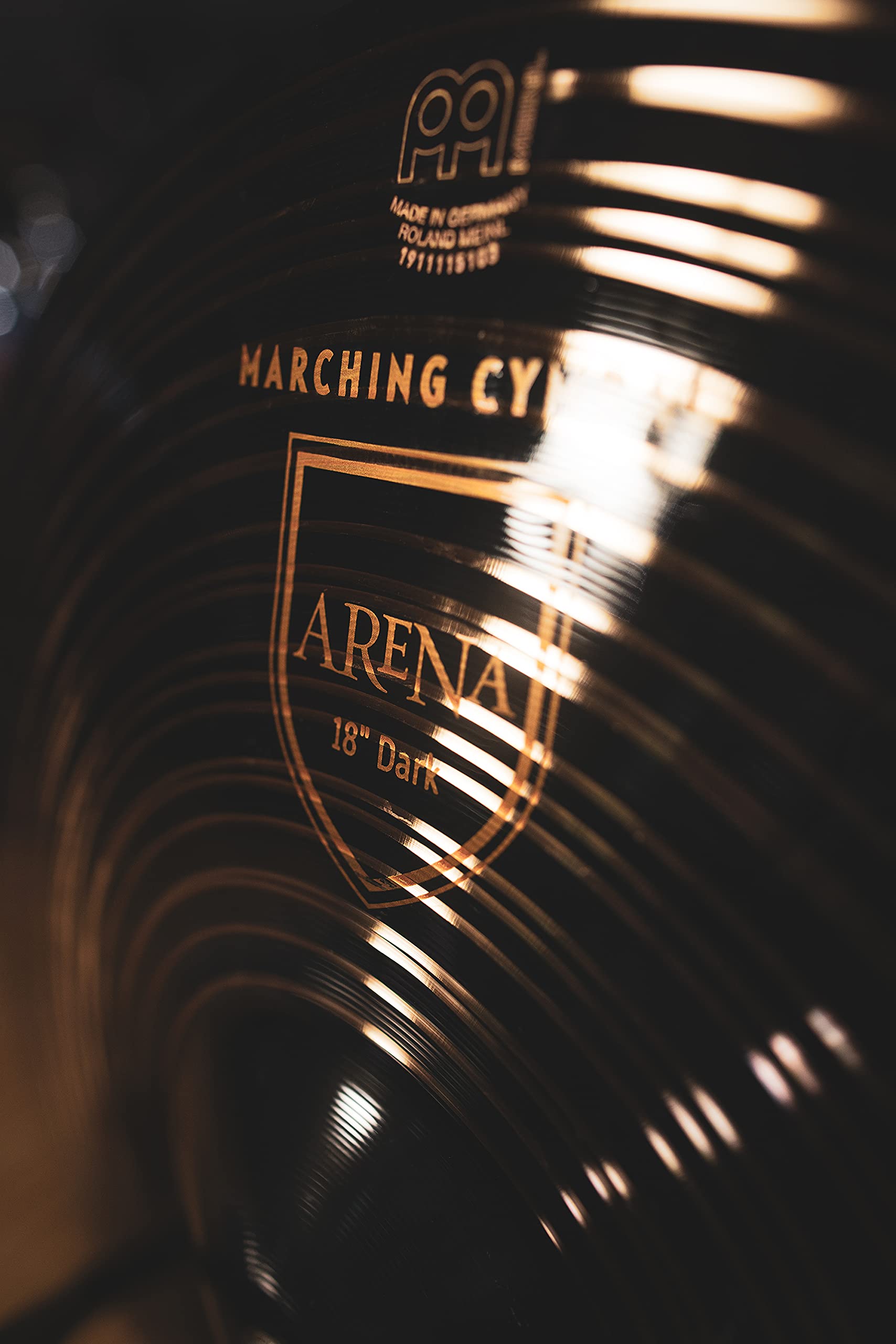 Meinl Cymbals Arena Marching Becken - 18 Zoll (45,7 cm) Marschbecken inklusive Halteriemen (MA-AR-18DA)