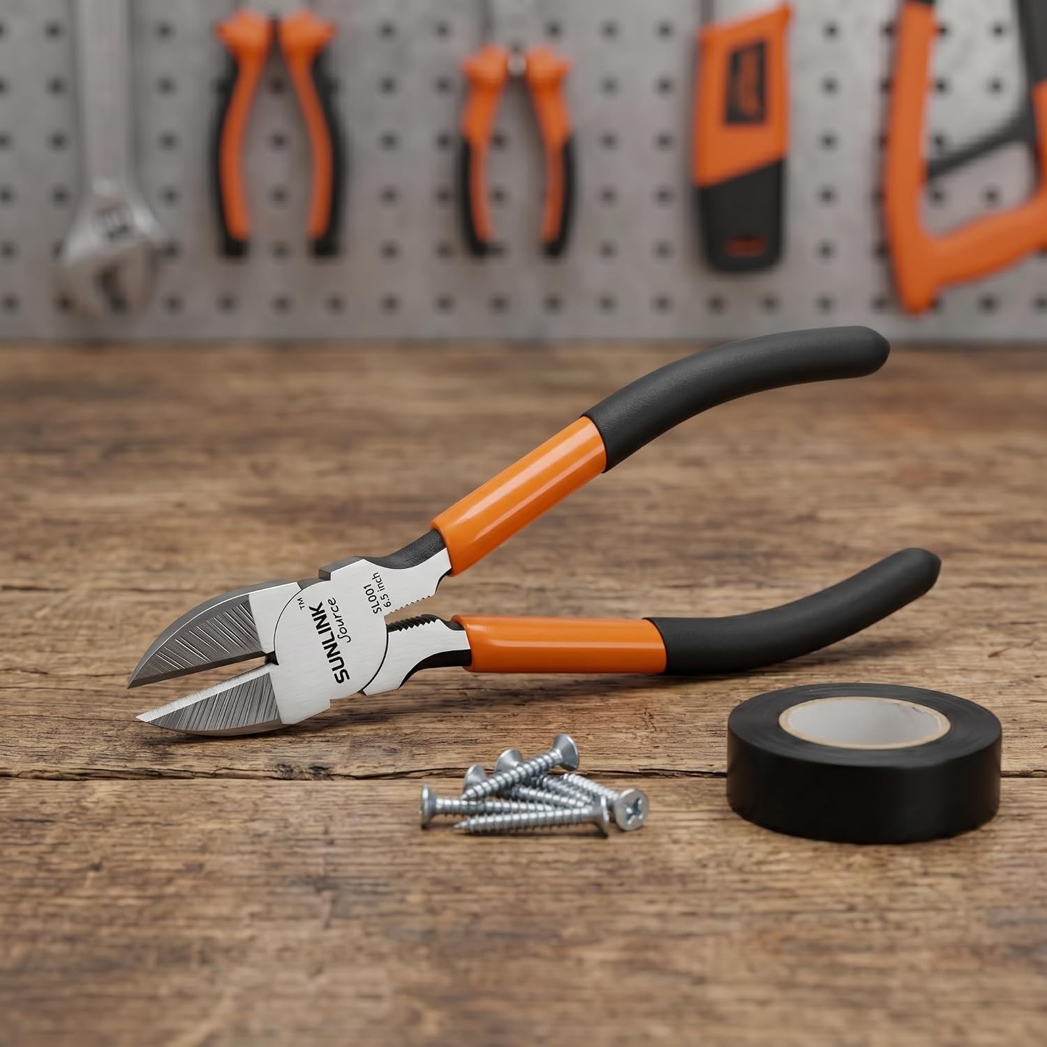 Wire Cutters,2 Pack, 6" Wire Cutter Set,Precision Flush Cutters,Ultra Sharp Spring Loaded Side Cutters,Zip Tie Cutter,Wire Snips Dikes For Jewelry Making & Crafting,Orange Black Handle