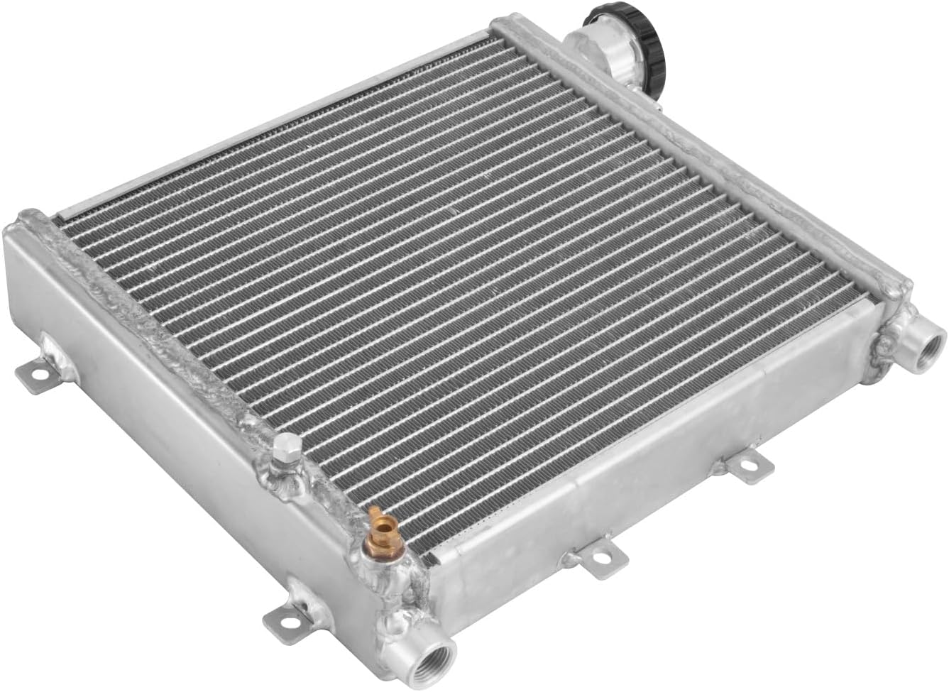 3 Row Aluminum Radiator for Subaru Mazda Ford Falcon Ranger Toyota Land Cruiser Water to Air Heat Exchanger Cooling Radiador With Cap MT Radiador Automotive Replacement Engine Radiators