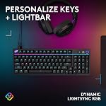 Logitech G316 X 98 Gaming Keyboard, 8 kHz Report Rate, Hot-Swappable Tactile Switches, Gasket Structure, LED Dot Matrix Display & Dial, Double Shot PBT Keycaps, USB-C, RGB LIGHTSYNC, for PC - Black