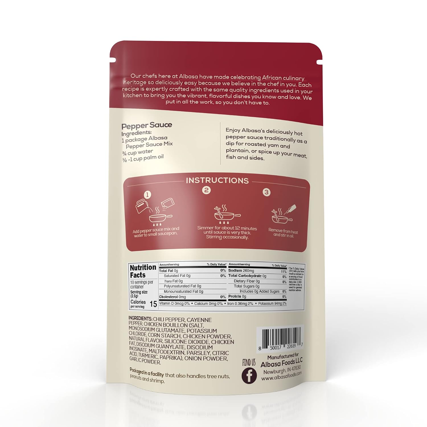 Pepper Sauce Mix (2.39oz) Ofada Stew image 2