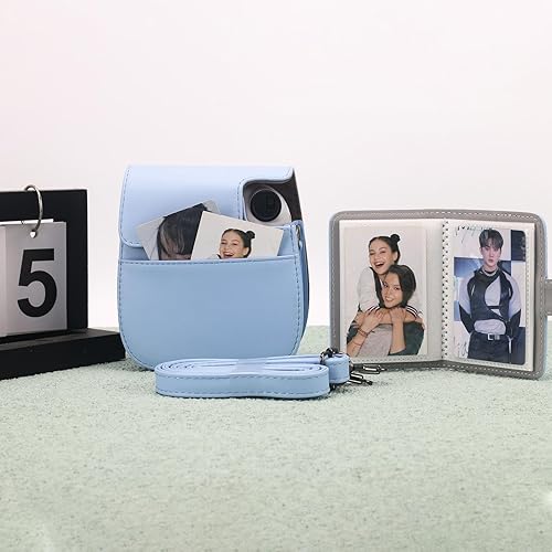 Miniatura 5 de Frankmate Funda para cámara instantánea compatible con Fujifilm Instax Mini 12 11 9 8 bolsa de piel sintética con bolsillo y correa ajustable para