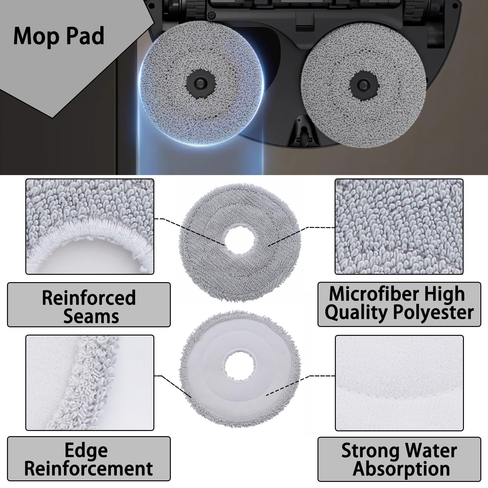 Kit Ricambi Per Robot Aspirapolvere Dreame X50 Pro, X50 Ultra, L50 Pro Ultra – Spazzole Antigroviglio, Filtri HEPA, Moci E Sacchi Polvere