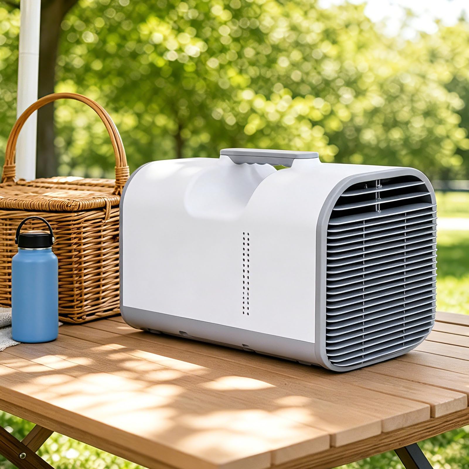 Condizionatore portatile 4000 BTU con compressore, ventola deumidificatore 4 in 1 per camper, telecomando e timer 24 ore, unità di raffreddamento rapido leggero 29 lb UE