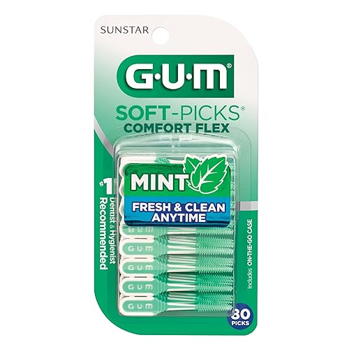 Miniatura 9 de GUM Soft-Picks Comfort Flex, Easy to Use Dental Picks for Teeth Cleaning Health, Disposable Interdental Brushes with Convenient Carry Case, Dentist