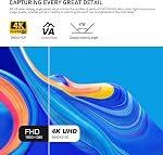 Gawfolk 32 Inch 4K UHD Computer Monitor, Ultra-Clear (3840×2160p) Screen, 100% sRGB,178° Viewing Angle, HDMI、Display Port, Compatible with Wall mounting 100 * 100MM - Black