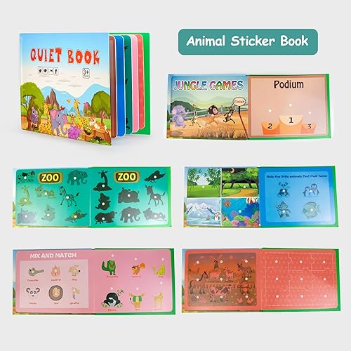 Miniatura 2 de Libro silencioso para niños pequeños, actividades de aprendizaje preescolar, libro ocupado, juguetes sensoriales para niños con autismo, suministros