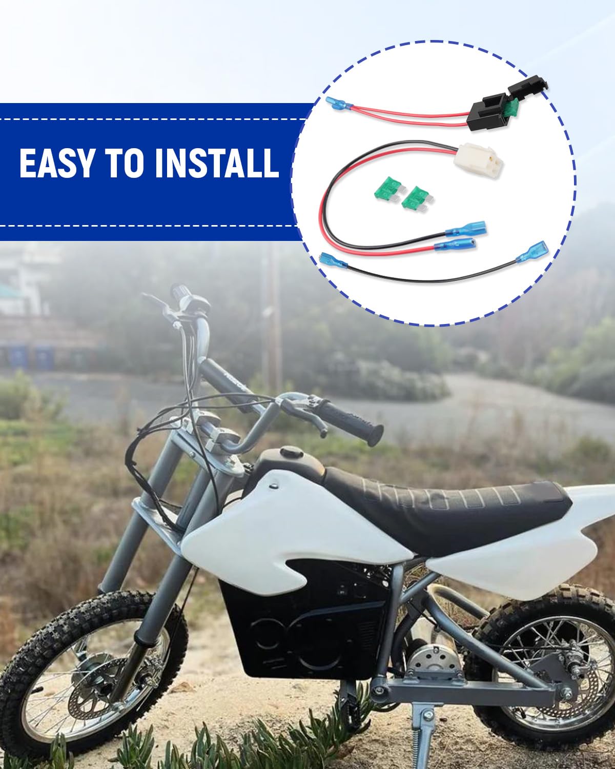 MX650 Battery Wire Harness Fit for Razor MX350 MX400 PR PM SM Quad Dune Buggy MX500 Electric Dirt Bikes Battery Packs