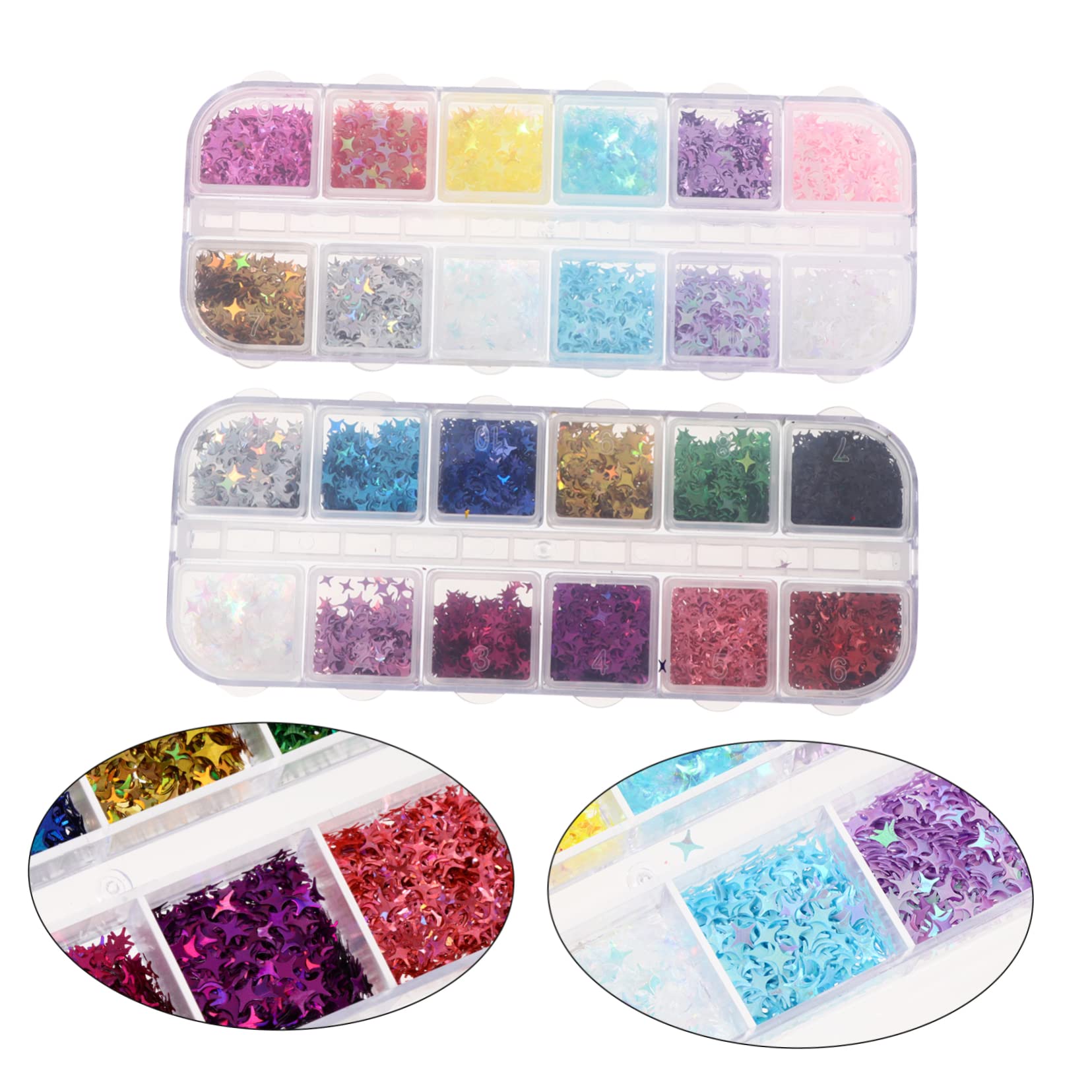 Ipetboom Elegant Manicure Set Glitter Nail Art d Sequins for DIY Nail Designs at Home