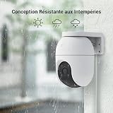 EZVIZ 2.5K Wifi Security Camera Outdoor Wired, No Monthly Fee, PTZ 360°, 512GB Supports, Starlight Color Night Vision, Human/Vehicle Detection, Auto-Track, CCTV Camera System, Alexa/Google (C8c 4MP) - 9