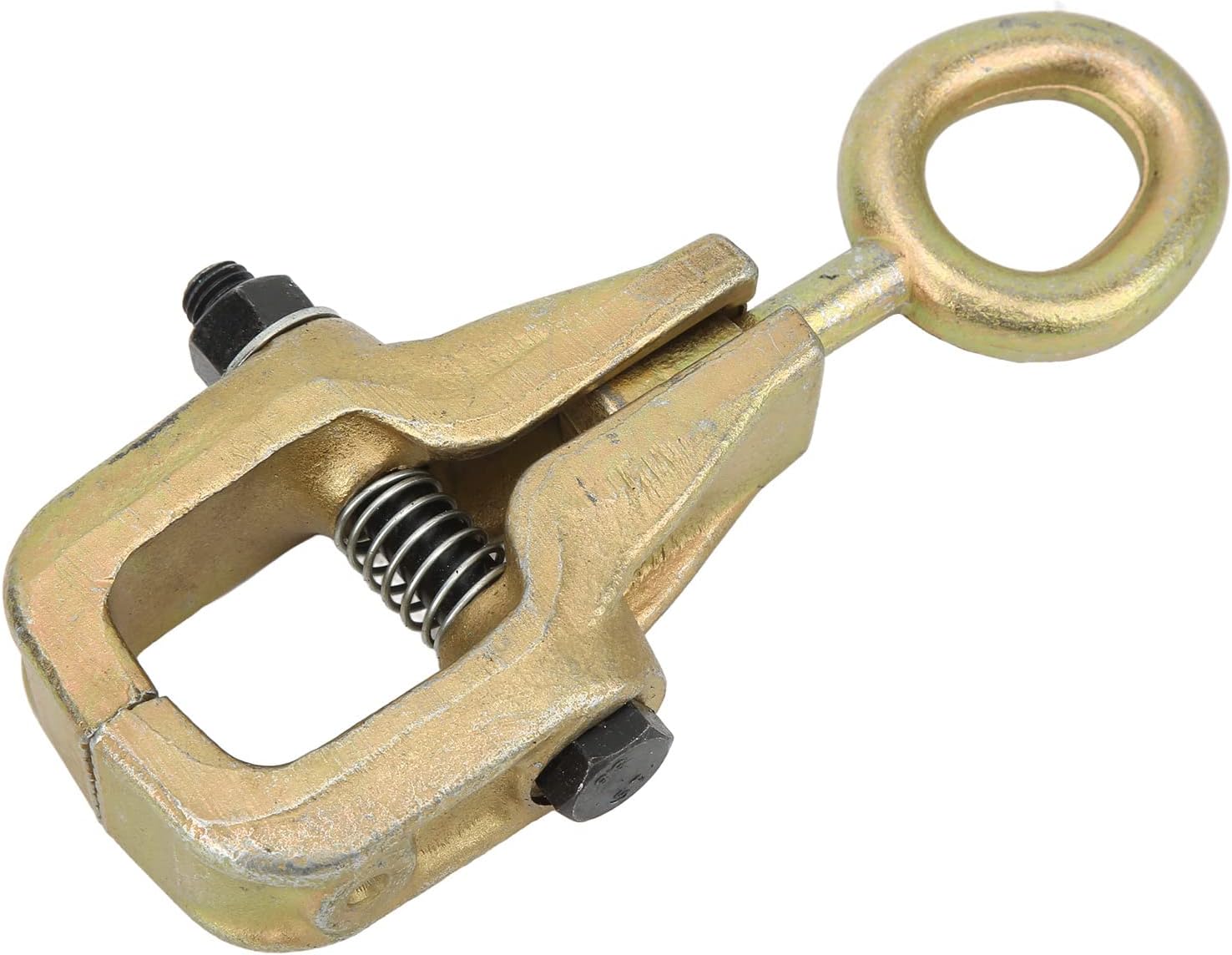 2-Way Auto Body Repair Pull Clamp – SelfTightening Frame Grip with Serrated Jaws, Forged Steel, Universal Fit for Cars Trucks Buses RVs