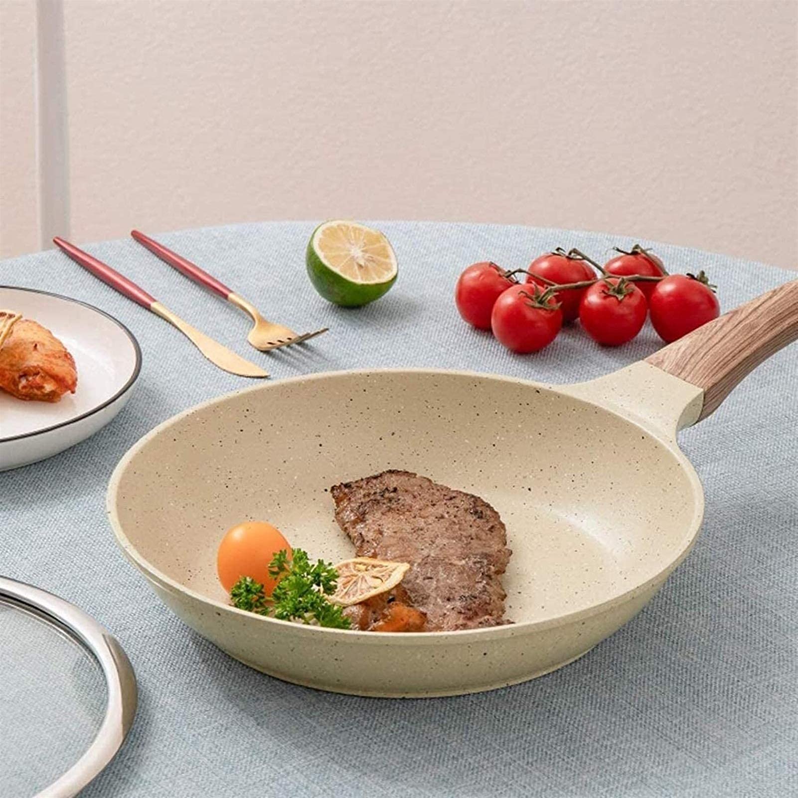 Poêle à sauter professionnelle, ustensile de cuisine pour la maison, poêle à frire, poêle à crêpes, poêle à steak antiadhésive, cuisinière à induction domestique, cuisinière à gaz spéciale, durable
