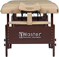 Vista 6 de Master Massage Paquete de mesa de masaje portátil Del Ray Therma Top de 30 pulgadas, color crema