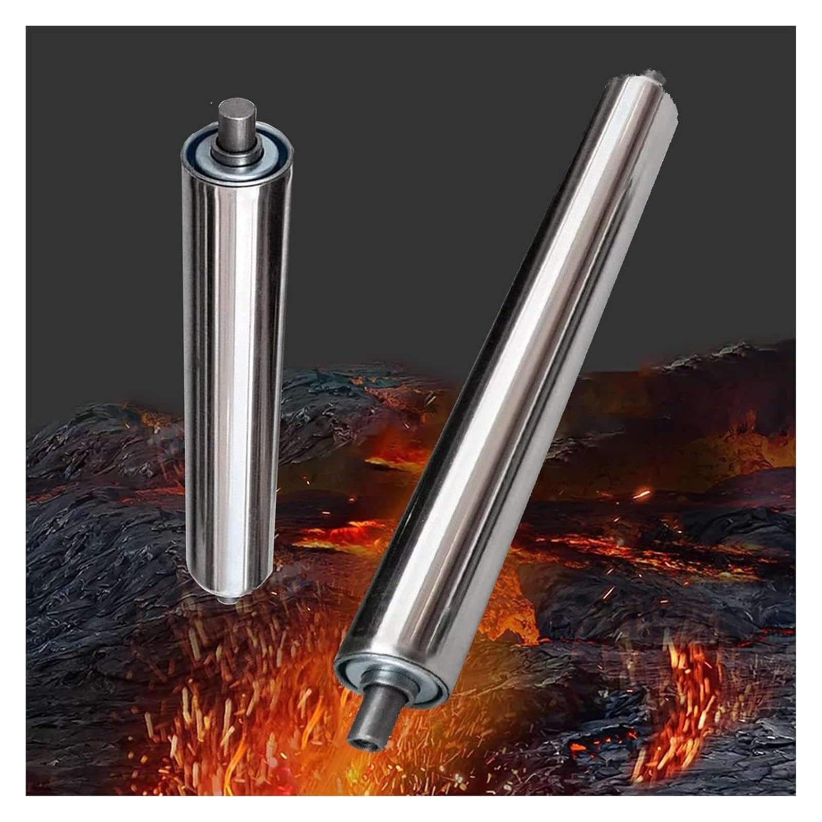 Accessori staccabili resistenti del nastro trasportatore del rullo trasportatore 1" diametro x 11.8" lunghezza parti dell'attrezzatura di movimentazione della lavorazione del legno per il trasporto
