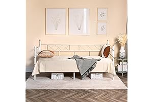 White Twin-Sized Daybed Frame, Your Chic and Practical Bedtime Companion